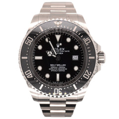 Rolex Deep Sea-Dweller Date 44mm Black Stainless Steel Oyster Watch Ref: 126660