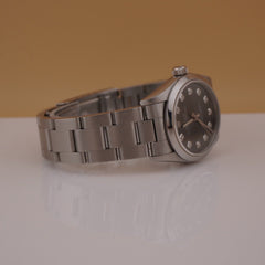 Rolex Oyster Perpetual 31mm Stainless Steel Grey Dial Watch 77080