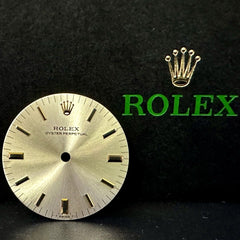 Rolex Oyster Perpetual Midsize 31mm Silver Dial Gold Stick Ref: 67183