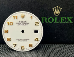 Rolex Datejust 36mm 18k White Dial Yellow Gold Arabic Numeral Ref 16233 16013