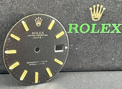 Rolex Date Men's 34mm Black Dial Gold Stick Oyster Jubilee Model 1501 15233