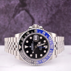 2023 Rolex Men 40mm GMT-Master II Batgirl Blue Bezel Steel Watch 126710BLNR