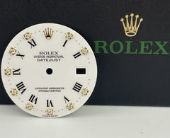 Rolex Datejust Mens 36mm FACTORY White Diamond Roman Dial Jubilee 16013 16233