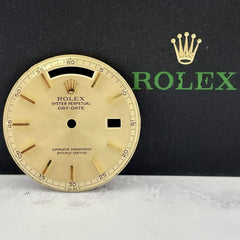 Rolex Day-Date 36mm Yellow Gold Non Quickset Stick Pie Pan Dial President 1803