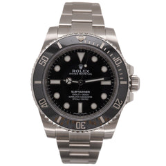 Rolex Submariner 40mm Ceramic Stainless Steel Oyster Black Dial Men Watch 114060