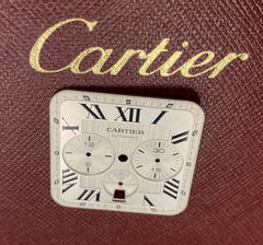 100XL MEN'S SANTOS DE CARTIER CHRONOGRAPH 40mm Silver Roman Dial Ref WSSA0017