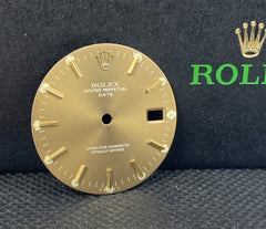 Rolex Date Men's 34mm Bronze Brown Dial Gold Stick Oyster Jubilee 1503 15000