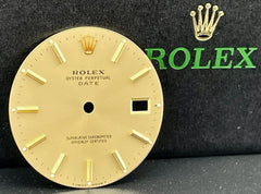 Rolex Date Men's 34mm Gold Dial Gold Stick Oyster Jubilee Model 1503 15233