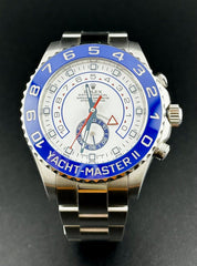 Rolex Yacht-Master II 44mm Oyster Perpetual Ceramic Blue Steel Mens Watch 116680