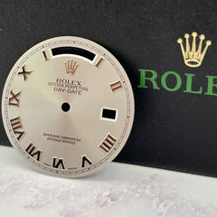 Rolex Day-Date Mens 36mm White Gold Silver Gray Roman Dial President 118239