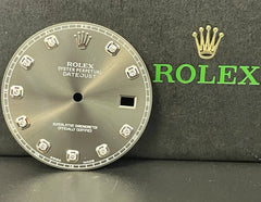 Rolex DateJust 2 II Men’s 41mm FACTORY Diamond Grey Rhodium Dial Ref: 116334