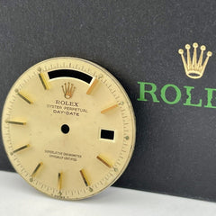 Rolex Day-Date 36mm Gold Dial Gold Stick Non Quickset Pie Pan President 1803