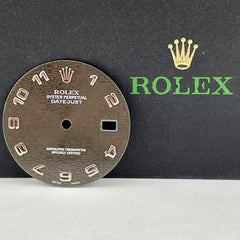 Rolex Men's Datejust 36mm Grey Dial Silver Arabic Oyster Jubilee 16234 16220