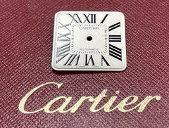 Cartier Santos 100  White Dial Black Roman 35mm Automatic Steel Ref: W20106X8