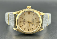 Vintage Rolex 34mm Watch Oyster Perpetual Ref 1014 Gold Capped Case