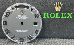 Rolex Men's Day-Date II 41 White Gold Matte Black Dial Arabic Concentric 218239