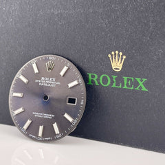 Rolex DateJust 41 Men's Grey Rhodium Dial Stick Jubilee Oyster 126300 126334