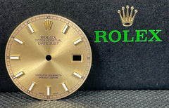 Rolex Mens Datejust 36mm Gold Dial Stick Oyster Jubilee Model: 116233 116203