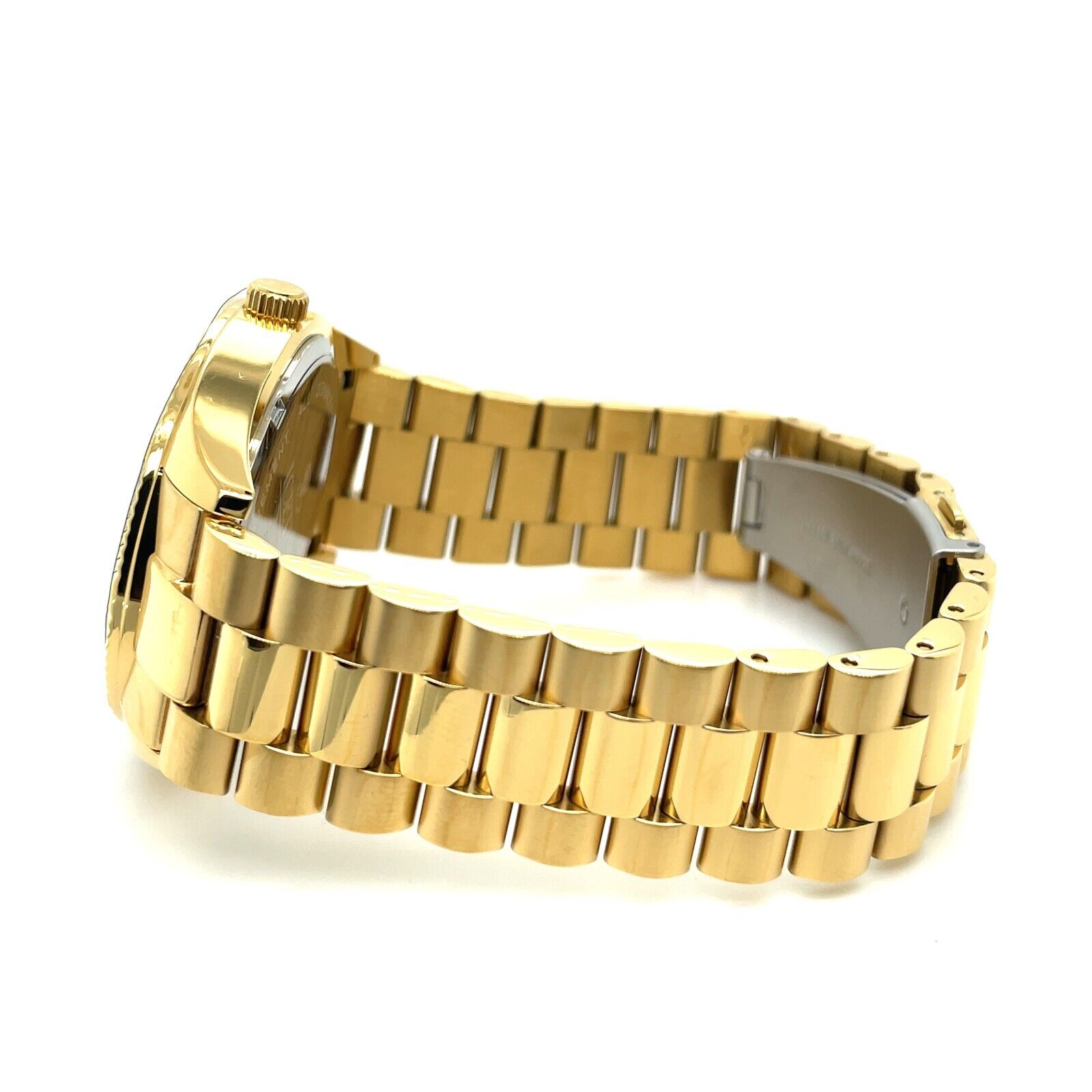 IceTime GHOST Yellow 42mm Men's Yellow Gold Steel Watch Iced 0.10