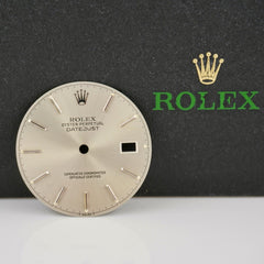 Rolex Datejust 36mm Mens Steel Silver Dial Stick Oyster Jubilee Ref 16014 16220