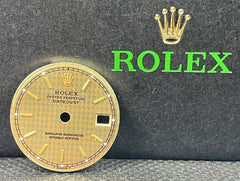 Rolex Ladies Datejust 26mm Jubilee Gold Hounds Dial Gold StickMarkers 69173