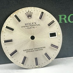 Rolex Date Men's 34mm Silver Dial Silver Stick Oyster Jubilee Model 15200 15000