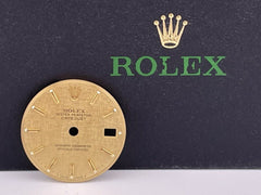 Rolex Datejust Ladies 26mm Yellow Gold Linen Stick Dial Oyster Jubilee Ref 69173