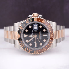 Rolex GMT-Master II RootBeer 40mm 18k Rose Gold/Steel Oyster Mens Watch 126711