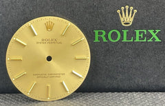 Rolex Men's Oyster Perpetual 34mm Gold Dial Gold Stick Jubilee Oyster Ref: 1005