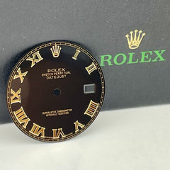 Rolex DateJust 41mm Men’s 2-Tone 18k Gold Roman Numeral Black Dial Oyster 116333