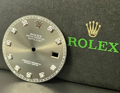 Rolex DateJust 2 II Men’s 41mm FACTORY Diamond Grey Rhodium Dial Ref: 116334