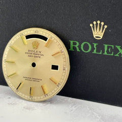 Rolex Day-Date 36mm Yellow Gold Non Quickset Stick Pie Pan Dial President 1803