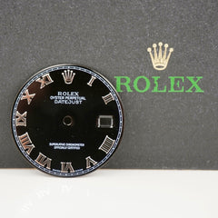 Rolex Datejust 36mm Mens Black Dial Silver Roman Oyster Jubilee 116234