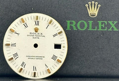 Rolex Date Men's 34mm Two Tone Gold Roman White Dial Oyster Jubilee 1501 1505