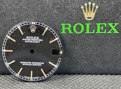 Rolex Datejust Midsize 31mm Black Dial Silver Stick Jubilee Oyster Model 68274