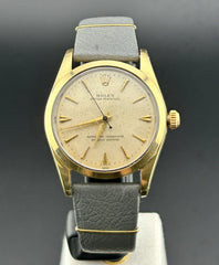 Vintage Rolex 34mm Watch Oyster Perpetual Ref 1014 Gold Capped Case