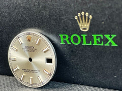 Rolex Datejust Midsize 31mm Silver Dial ROSE Gold/White Stick Dial 178271