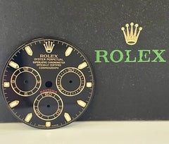 Rolex Daytona Cosmo 2-Tone Black Dial 18k Gold Stick Markers Oyster Ref: 116503