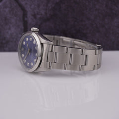 Rolex Oyster Perpetual 31mm Stainless Steel Blue Dial Watch 77080