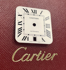 Cartier Santos White Dial Black Roman 40mm Men's Automatic Steel Ref: WSSA0018