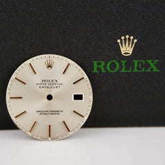 Rolex Datejust Men's 36mm 2-Tone Silver Dial Gold Stick Oyster Jubilee 16013