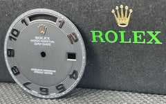 Rolex Men's Day-Date II 41 White Gold Matte Black Dial Arabic Concentric 218239