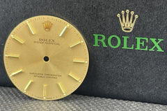 Rolex Men's Oyster Perpetual 34mm Gold Dial Gold Stick Jubilee Oyster Ref: 1005