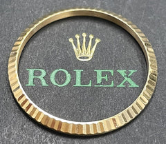 Rolex Datejust 31mm 18k Yellow Gold Fluted Bezel Oyster Jubilee 4 Gram Ref 68273