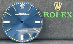 Rolex 39mm Men's Oyster Perpetual Blue Dial Stick Jubilee Ref: 114300