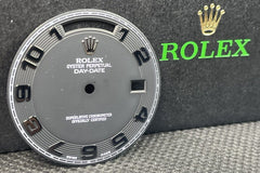 Rolex Men's Day-Date II 41 White Gold Matte Black Dial Arabic Concentric 218239