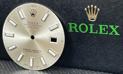 Rolex DateJust 2 Men's 41mm Silver Dial Silver Stick Index Oyster 116300 116334