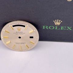 Rolex Day-Date 36mm Silver Dial 18k Gold Stick Non-Quick President Ref: 1803