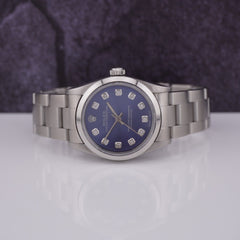 Rolex Oyster Perpetual 31mm Stainless Steel Blue Dial Watch 77080