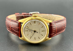 Rolex 31mm 1950s Vintage Gold Shell OysterDate Precision Watch Ref 6066